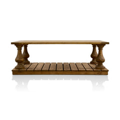 Bellamy coffee table by Zentique, showcasing a stylish wooden surface with a modern design, perfect for living room decor.