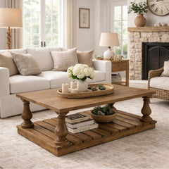 Bellamy coffee table by Zentique featuring a stylish wooden surface and elegant design for modern living spaces.