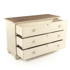 Elegant Bill Chest table by Zentique with carved wooden details and a polished finish, showcasing its classic design and antique style.