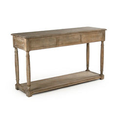 Bruno console table by Zentique featuring a sleek wooden surface and elegant tapered legs, ideal for modern living spaces.