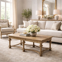 Clair coffee table by Zentique featuring a sleek, modern design with a light-colored wood finish and minimalist style.