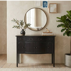Corbyn metal console table by Zentique featuring sleek metal frame and modern design, ideal for entryways or living spaces.
