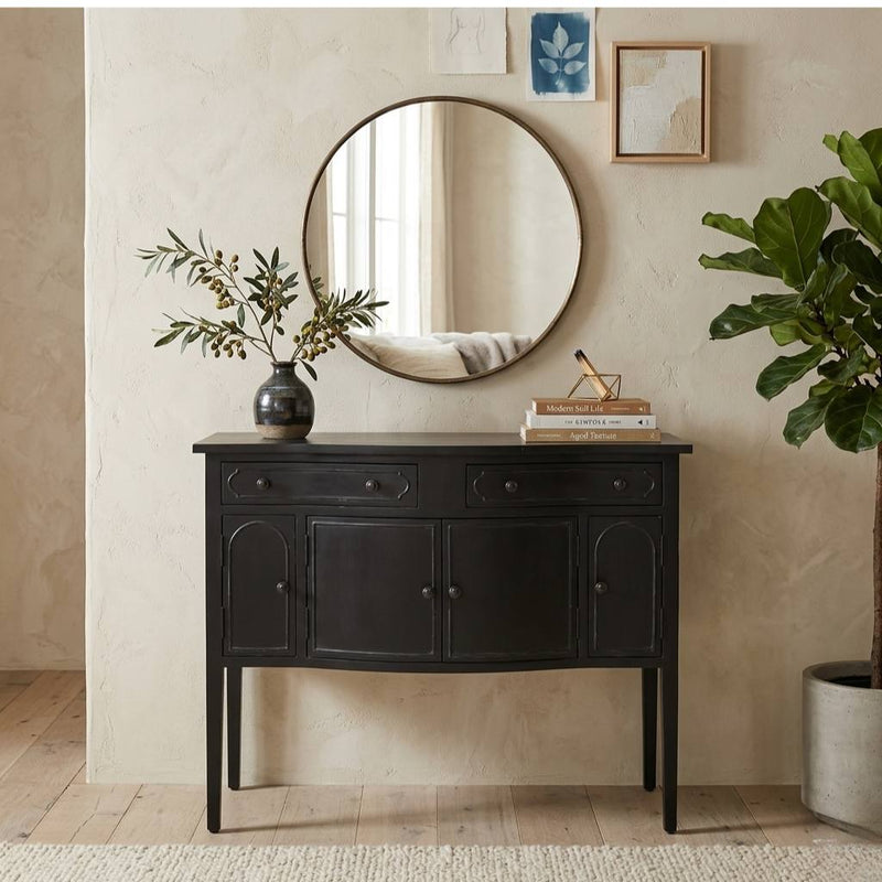 Corbyn metal console table by Zentique featuring sleek metal frame and modern design, ideal for entryways or living spaces.