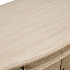 Zentique Courbe Buffet table with curved wooden design and elegant finish, showcasing a stylish and functional furniture piece.