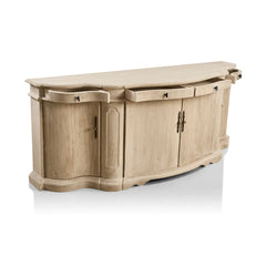 Elegant Courbe Buffet table by Zentique featuring smooth curves and wooden finish, perfect for stylish dining or living spaces.