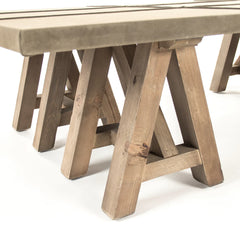 Doux coffee table by Zentique featuring a stylish wooden tabletop and elegant metal legs, ideal for modern living room decor.