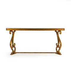 Emeline console table by Zentique featuring elegant wooden design and classic craftsmanship, perfect for entryways or living rooms.