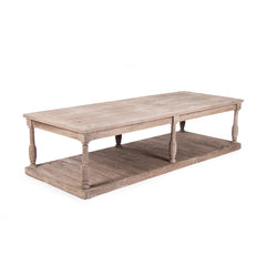 Florent coffee table by Zentique featuring a wooden top and metal legs, modern and stylish for living room décor.