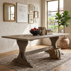 Elegant Gent dining table by Zentique with a polished wooden surface and sturdy legs, perfect for modern dining rooms.