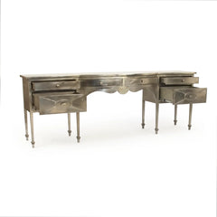 Gerard console table by Zentique featuring a sleek wooden surface and elegant tapered legs, ideal for entryways or living rooms.