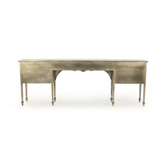 Gerard console table by Zentique featuring a sleek wooden tabletop and elegant metal legs in a modern design.