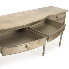 Gerard console table by Zentique featuring a sleek wooden surface and elegant metal legs, ideal for living room or hallway decor.