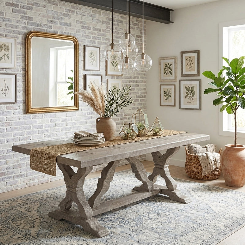 Elegant Gracie dining table by Zentique featuring a polished wooden surface and sturdy legs, perfect for stylish dining spaces.