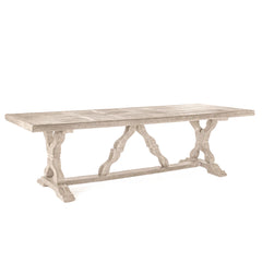 Large Gracie Dining Table by Zentique featuring a wooden top and sturdy legs, ideal for elegant dining spaces.
