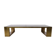 Hudson Forge 70-inch metal coffee table by Zentique with a sleek, industrial design and sturdy metal frame.