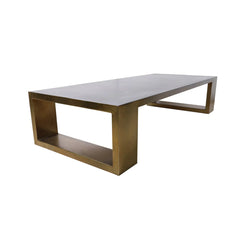 Hudson Forge 70-inch metal coffee table by Zentique with a sleek, industrial design and sturdy metal frame.