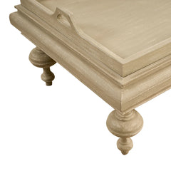 Lara coffee table by Zentique featuring a sleek wooden surface and sturdy metal legs in a modern design.