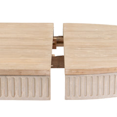 Martel dining table by Zentique with a sleek wooden surface and modern design, perfect for contemporary dining rooms.