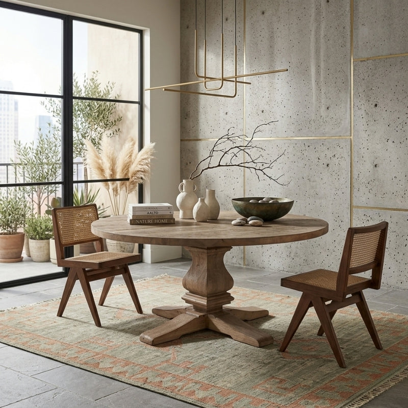 Large Max Dining Table by Zentique featuring a sleek wooden surface and sturdy legs, perfect for modern dining rooms.