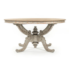 Provence dining table by Zentique featuring rustic wood design with a smooth rectangular surface and sturdy legs.
