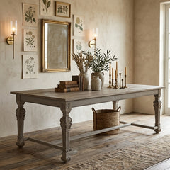 San Francisco dining table by Zentique featuring a wooden surface and sleek design, suitable for modern dining rooms.