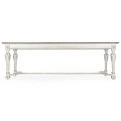 White San Francisco dining table by Zentique featuring a sleek, modern design with a smooth tabletop and sturdy wooden legs.