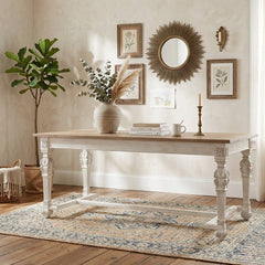 White San Francisco dining table by Zentique, showcasing a sleek modern design with a smooth tabletop and sturdy legs.