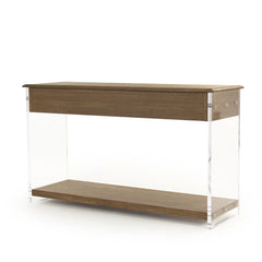 Indoor Talon Console table by Zentique featuring luxury oak wood with sleek modern design for elegant interior spaces.