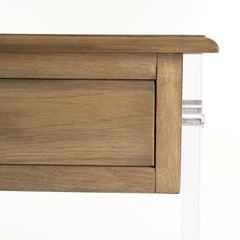 Elegant indoor Talon Console table by Zentique in luxury oak wood, perfect for modern and sophisticated interior spaces.