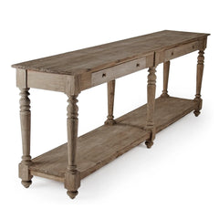 The Hague Console table by Zentique featuring a sleek wooden surface and elegant design in a modern living space.