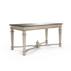 Elegant Tiffany luxury birch dining table by Zentique, showcasing a polished wooden surface in an upscale dining room setting.