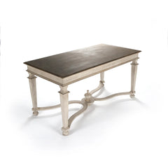Elegant Tiffany luxury birch dining table by Zentique, showcasing a spacious surface and sleek design for sophisticated dining rooms.