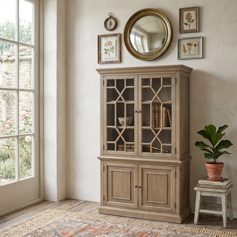 Indoor Vallis Cabinet by Zentique, elegant oak wood table with modern design for stylish, eco-friendly interior spaces.