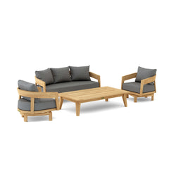 SET-370 TOSCANA 4-PC DEEP SEATING SET BY ANDERSON TEAK