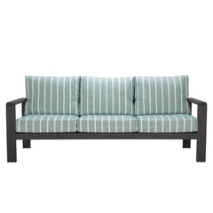 Green Zuo Modern Rolig outdoor patio sofa with stylish design, perfect for garden lounge seating in an outdoor setting.