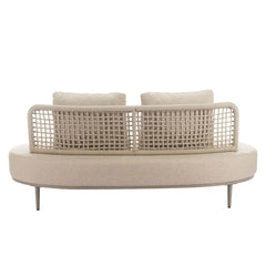 Zuo Modern Ruhe outdoor patio love seats for small spaces, stylish outdoor sofa with comfortable cushions and modern design.