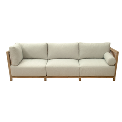 Gray Zuo Modern Teras outdoor sectional sofa set with plush cushions, perfect for garden lounge and outdoor patio relaxation.