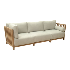 Gray Zuo Modern Teras outdoor sectional sofa set with cushions, designed for garden lounge and patio outdoor seating.