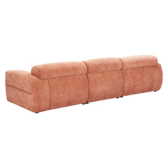 Orange Alis Modular Sectional Sofa by Zuo Modern, featuring contemporary design and plush cushions for a stylish living room.