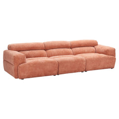 Orange Alis Modular Sectional Sofa by Zuo Modern with sleek, contemporary design and plush cushions for modern living rooms.