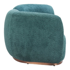 Teal Jamela sofa by Zuo Modern with sleek, modern design and plush cushions, perfect for contemporary living rooms.