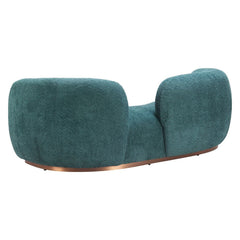 Teal Jamela sofa by Zuo Modern featuring sleek contemporary design and plush upholstery for stylish living room comfort.