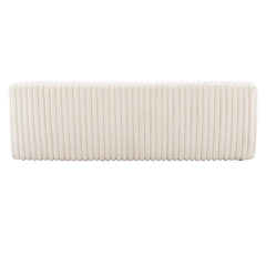 Cream Osterbro sofa by Zuo Modern, featuring plush cushions and contemporary design, perfect for modern living rooms.