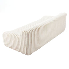 Cream Osterbro sofa by Zuo Modern with plush cushions and sleek design, ideal for contemporary living rooms.