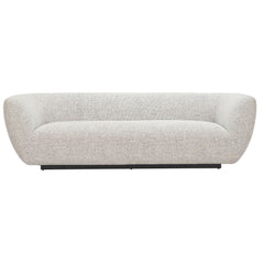 Zuo Modern Zambet Sofa in pewter gray with sleek design, premium pine wood frame, perfect for an elegant living room setting.