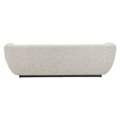 Zuo Modern Zambet sofa in pewter gray with pine wood legs, stylish indoor sofa for elegant living room decor.