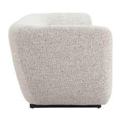 Zuo Modern Zambet Pewter sofa with gray upholstery and pine wood legs, ideal for elegant indoor living room decor.